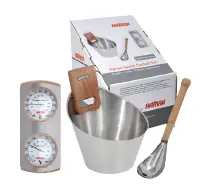 Kit accessoires sauna en inox