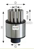 Messner - Tête de jet en inox - Colonne de mousse 1